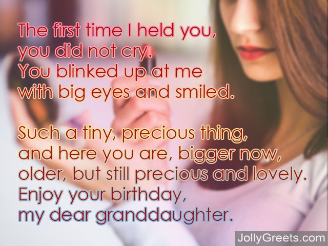 Birthday Poems Granddaughter