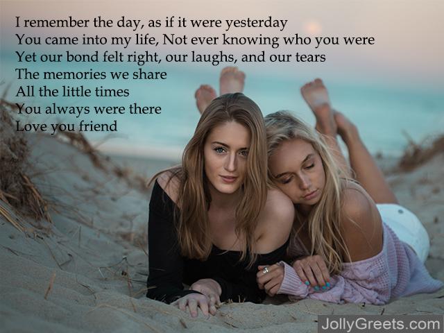 best friend poems that make you cry for girls
